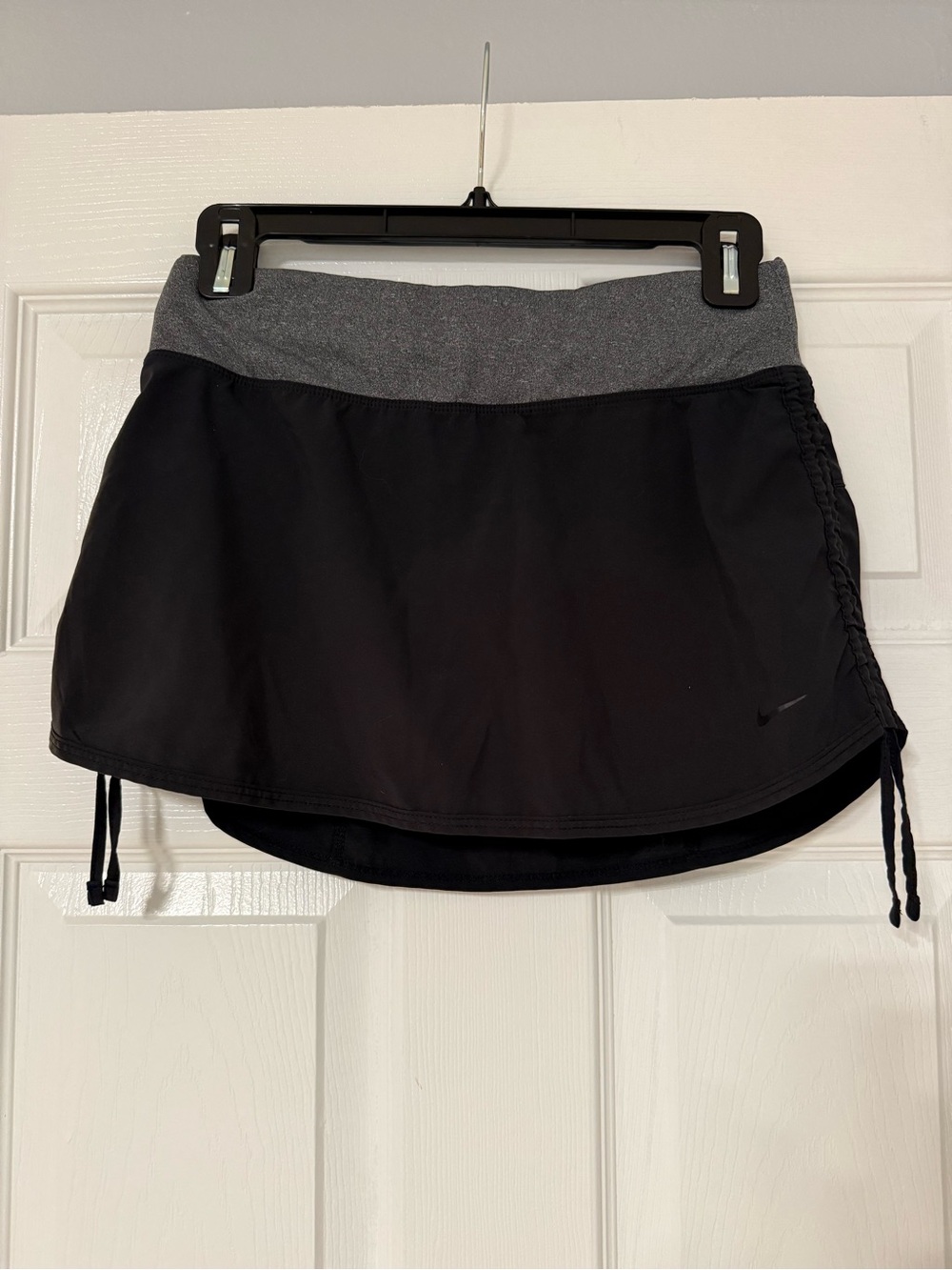 Two Nike Black Tennis Skirts 1 with Gray Waistband - Picture 2 of 8